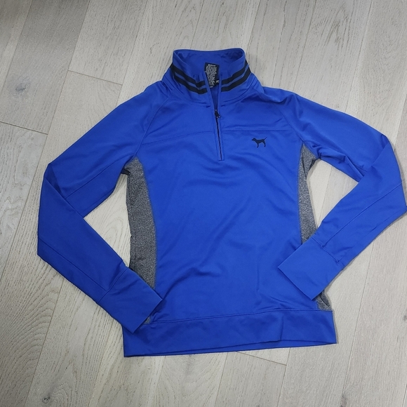 PINK Victoria's Secret Vibrant Blue Pullover Medium - Picture 1 of 4
